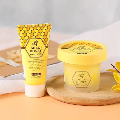 Laikou Japan Milk Honey Reparing  Hand Wax